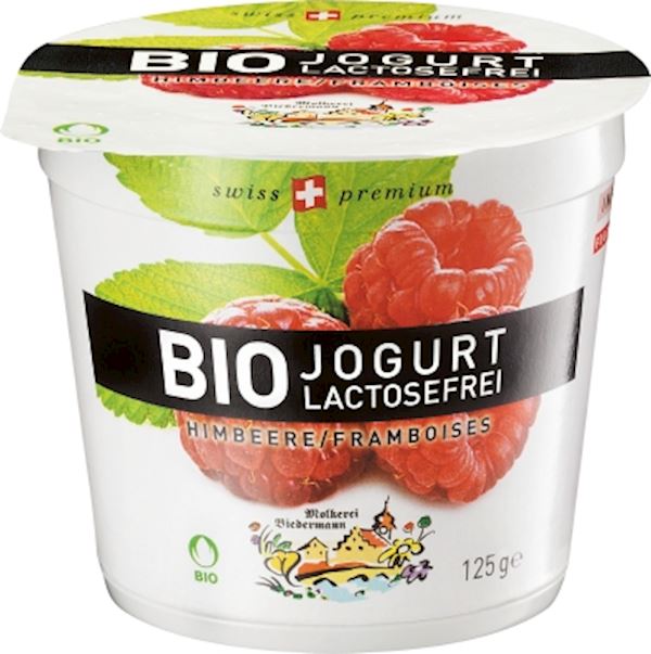Yaourt Bio sans lactose Framboise 125g